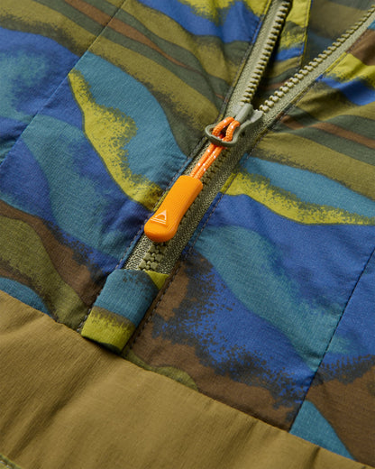 Gusto 2.0 Windshell Anorak - Reflection Khaki - Flatlay