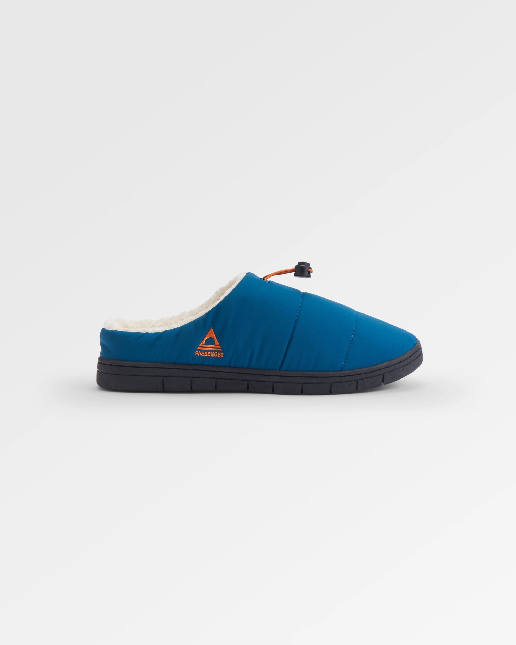 Step Out Men's Fleece Lined Slipper - Tidal Blue - Flatlay