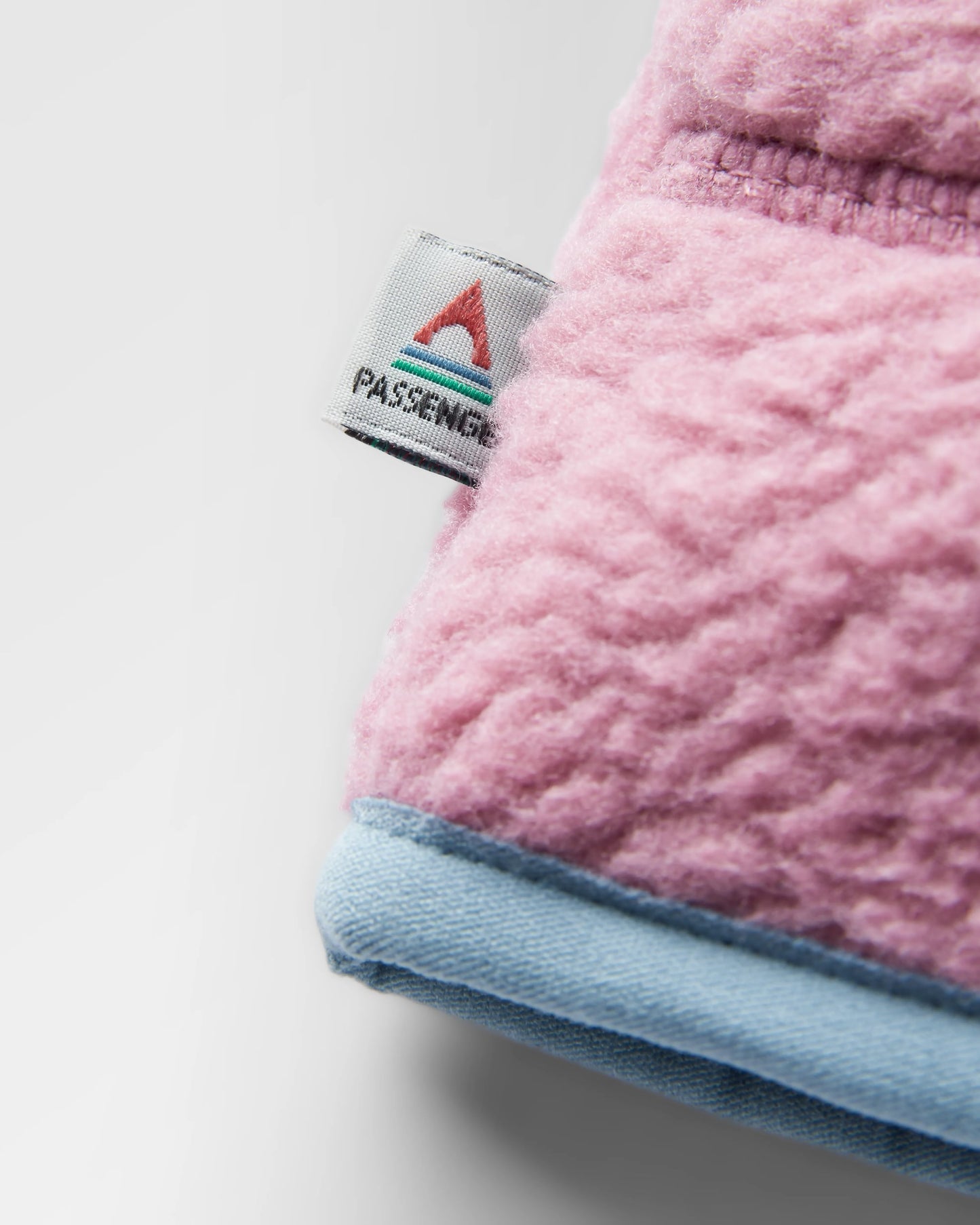 Home Recycled Sherpa Fleece - Oatmeal/Pink haze