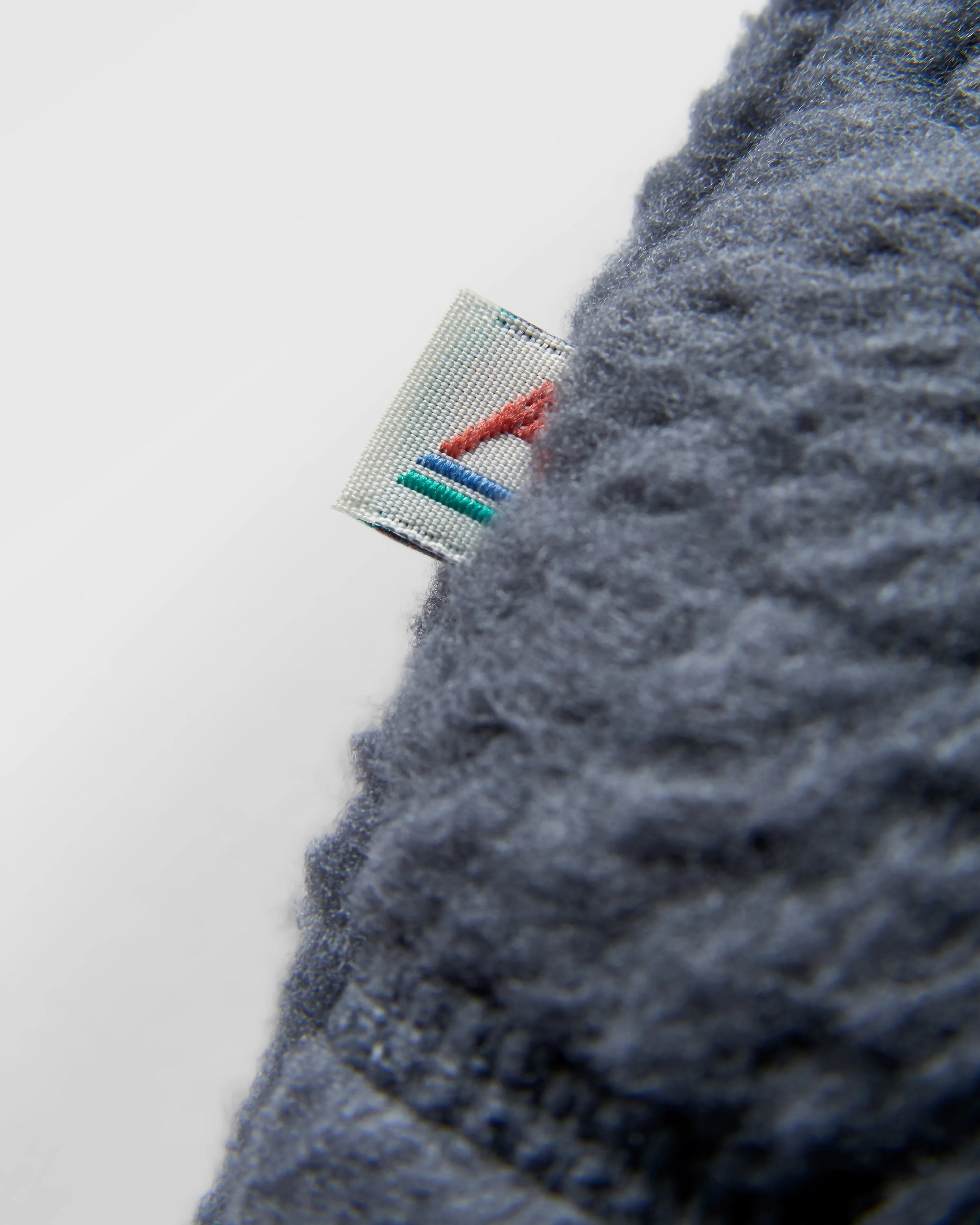 Offgrid 1/2 Zip Recycled Sherpa Fleece - Oatmeal/Charcoal - Flatlay