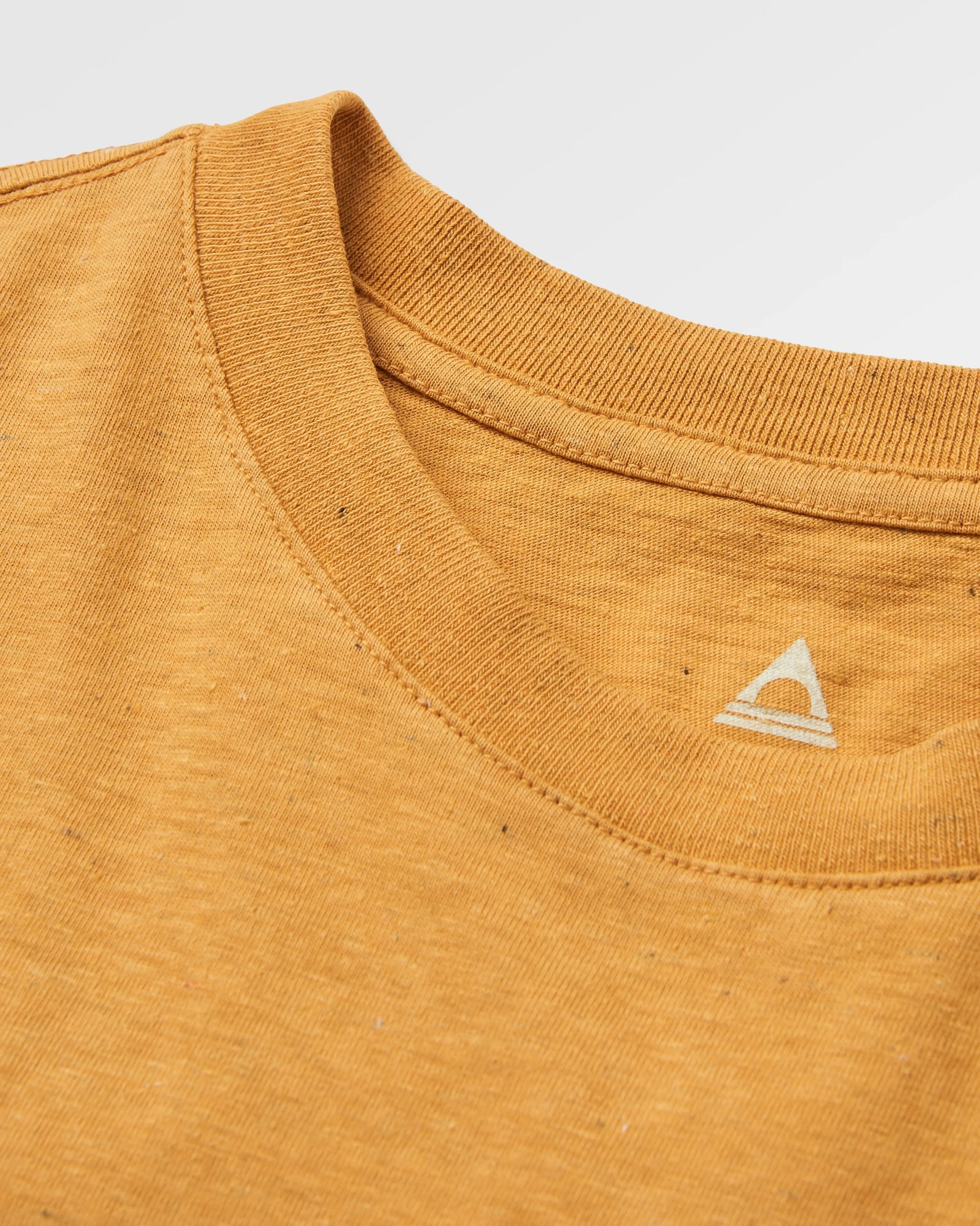 Heritage Recycled Relaxed Fit T-Shirt - Spruce Yellow Marl - Flatlay