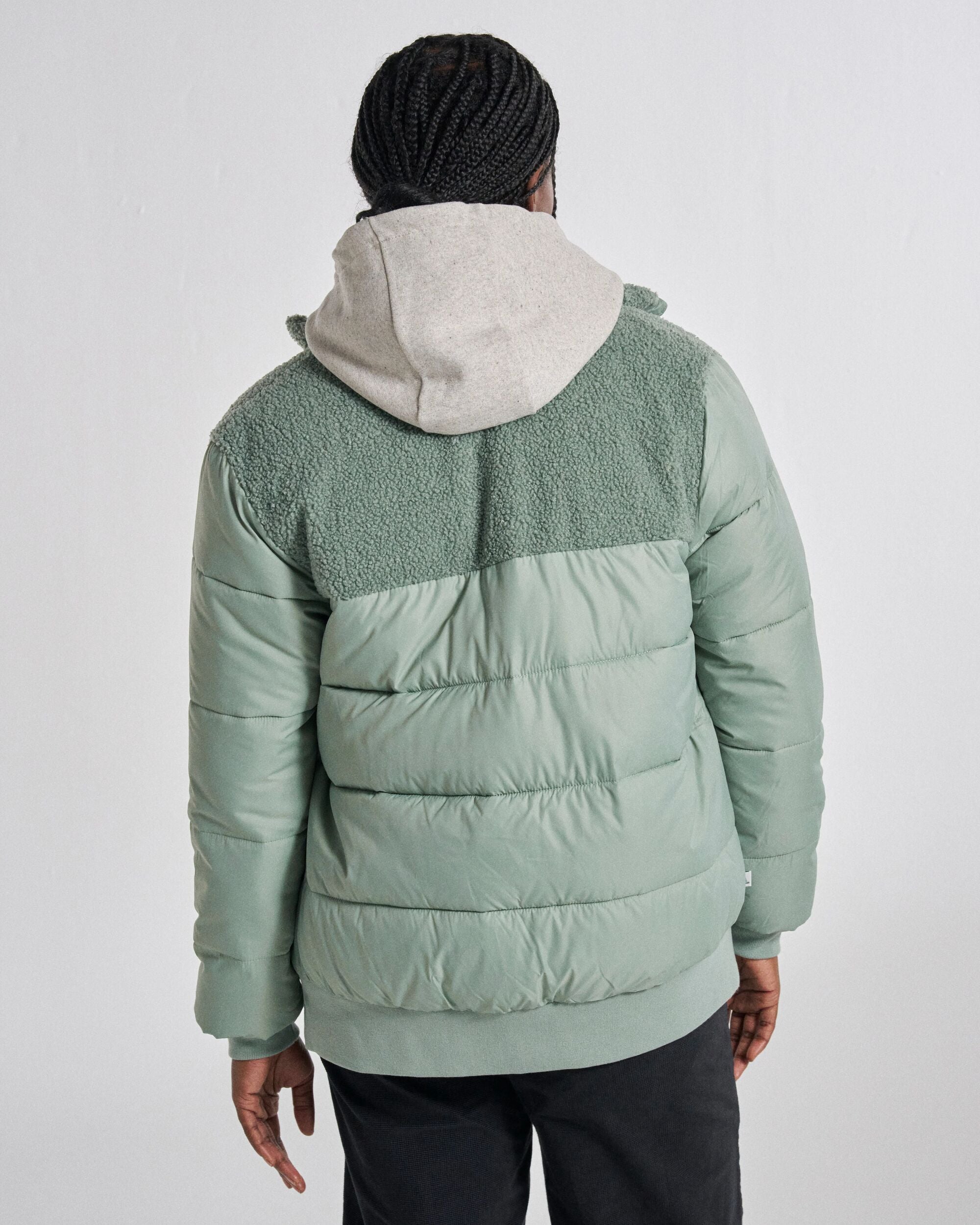 Inspire Recycled Insulated Jacket - Pistachio - Studio Model