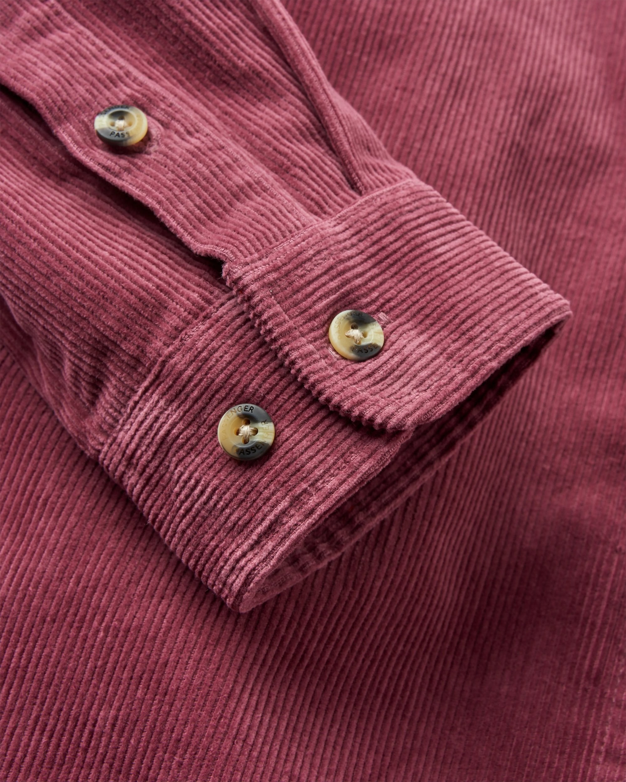 Backcountry Cord Shirt - Crushed Berry - Flatlay