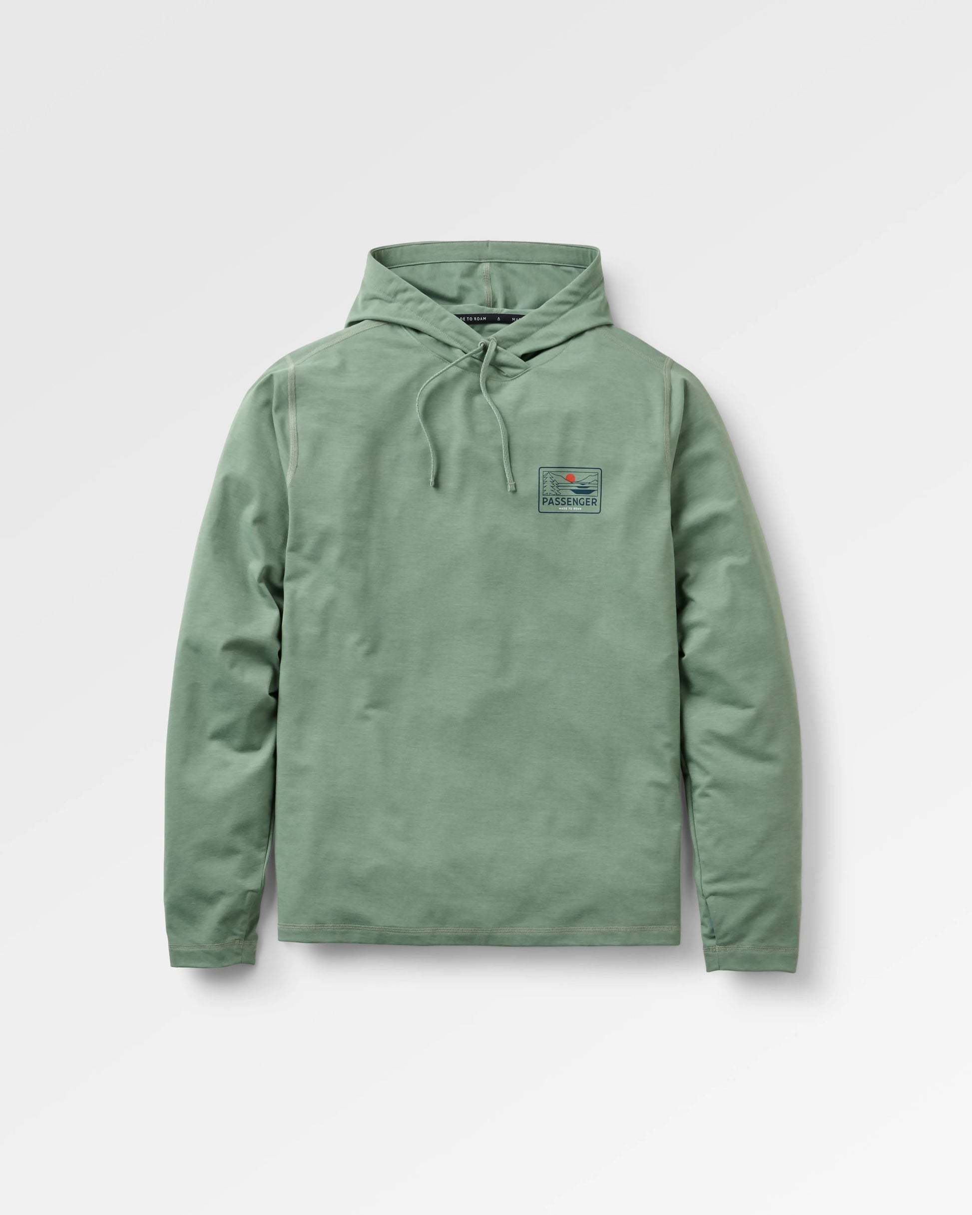 Roamscreen UPF50 Hoodie - Pistachio - Flatlay