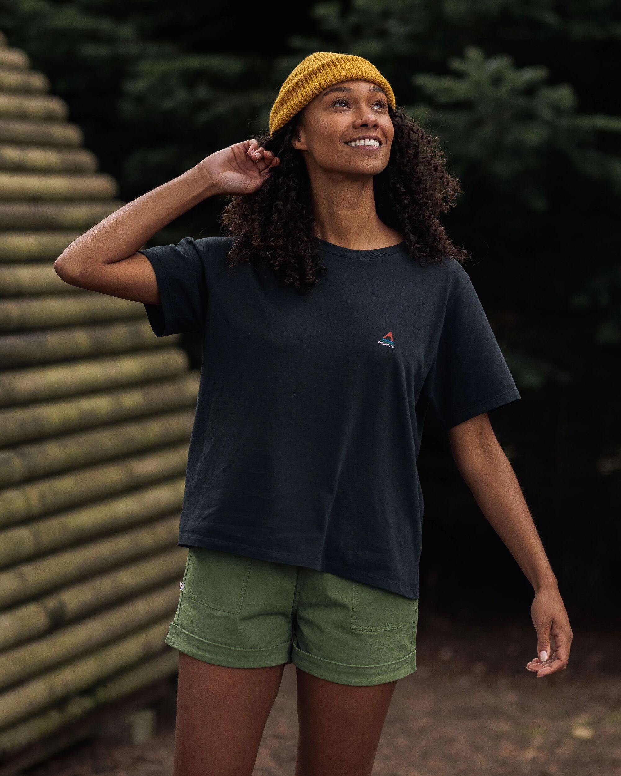 Classic Recycled Cotton T-Shirt - Black - Lifestyle