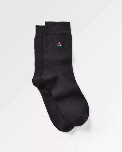 Organic Crew Socks - Black