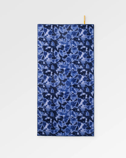 Travel Recycled Quick Dry Towel - Tie Dye Dark Denim