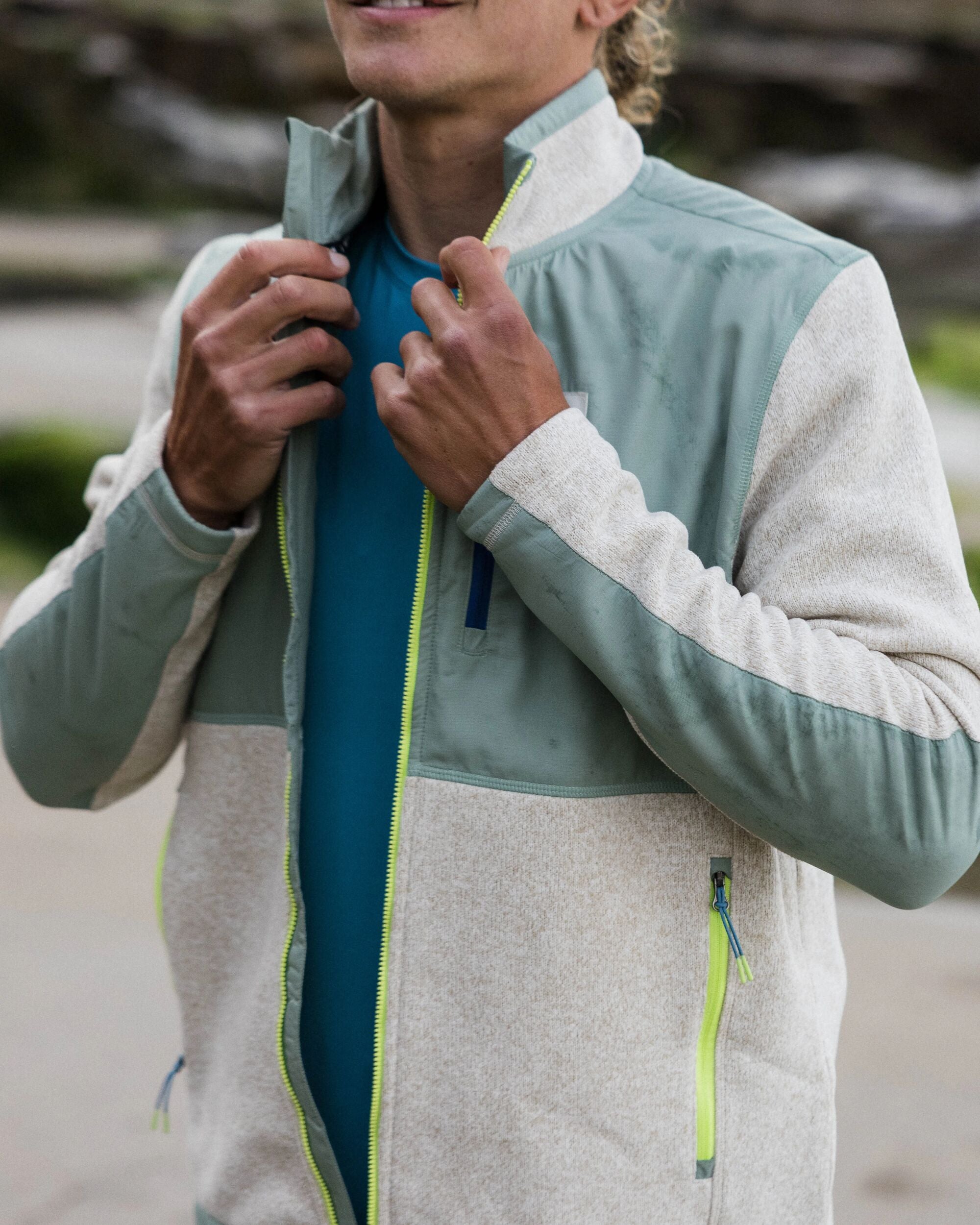 Men's Backroads Polartec® Fleece - Birch Marl - Lifestyle