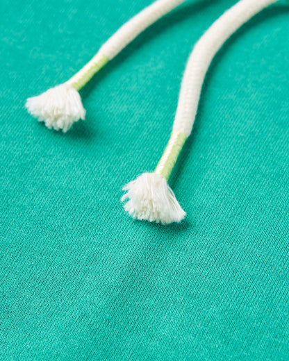 Riser Organic Cotton Hoodie - Greenlake - Flatlay
