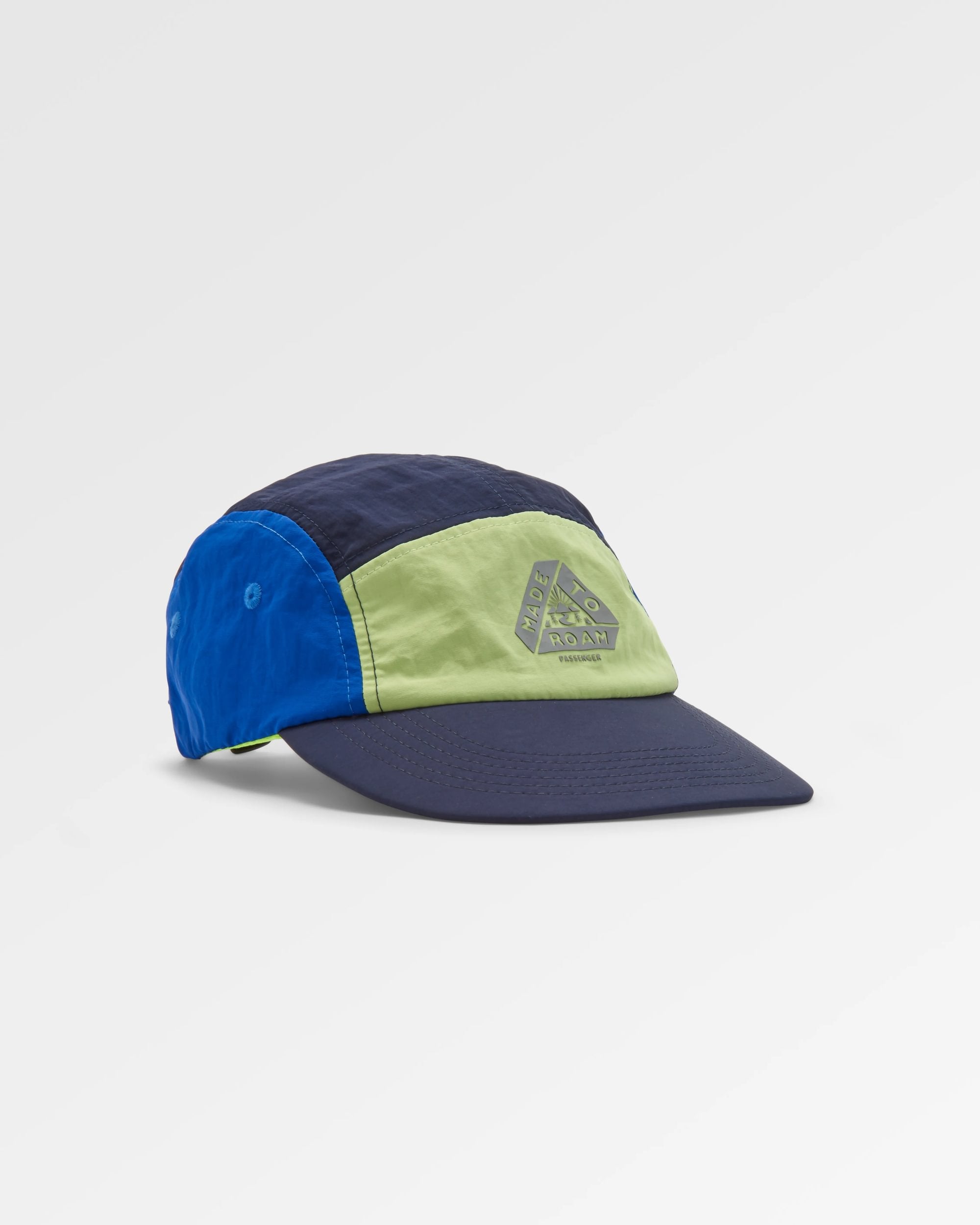 Emerge 5 Panel Trail Cap - Moonlight Blue - Flatlay