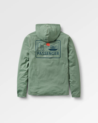 Roamscreen UPF50 Hoodie - Pistachio - Flatlay