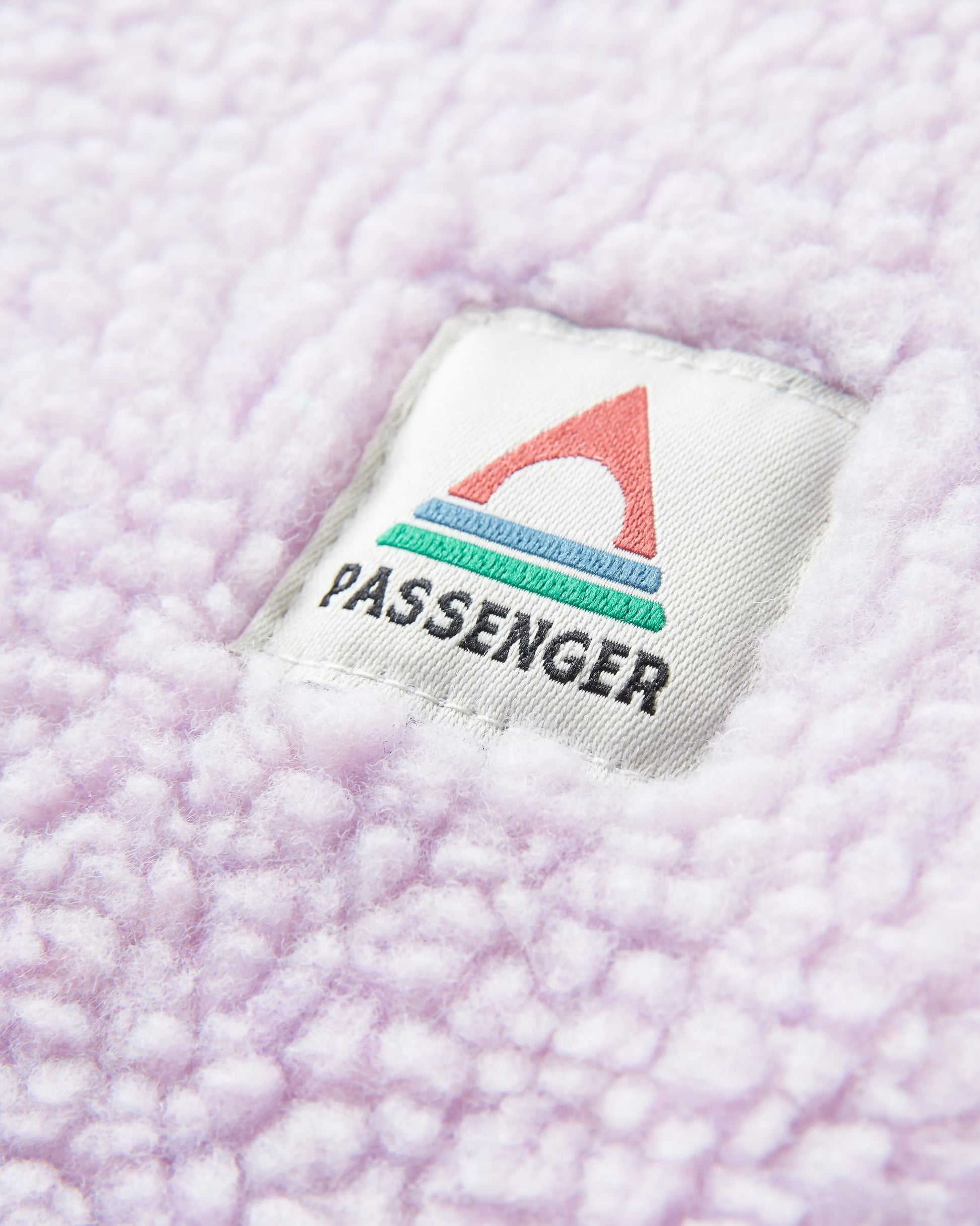 Create Recycled Deep-Pile Sherpa Fleece - Lilac Mist/ Vintage White