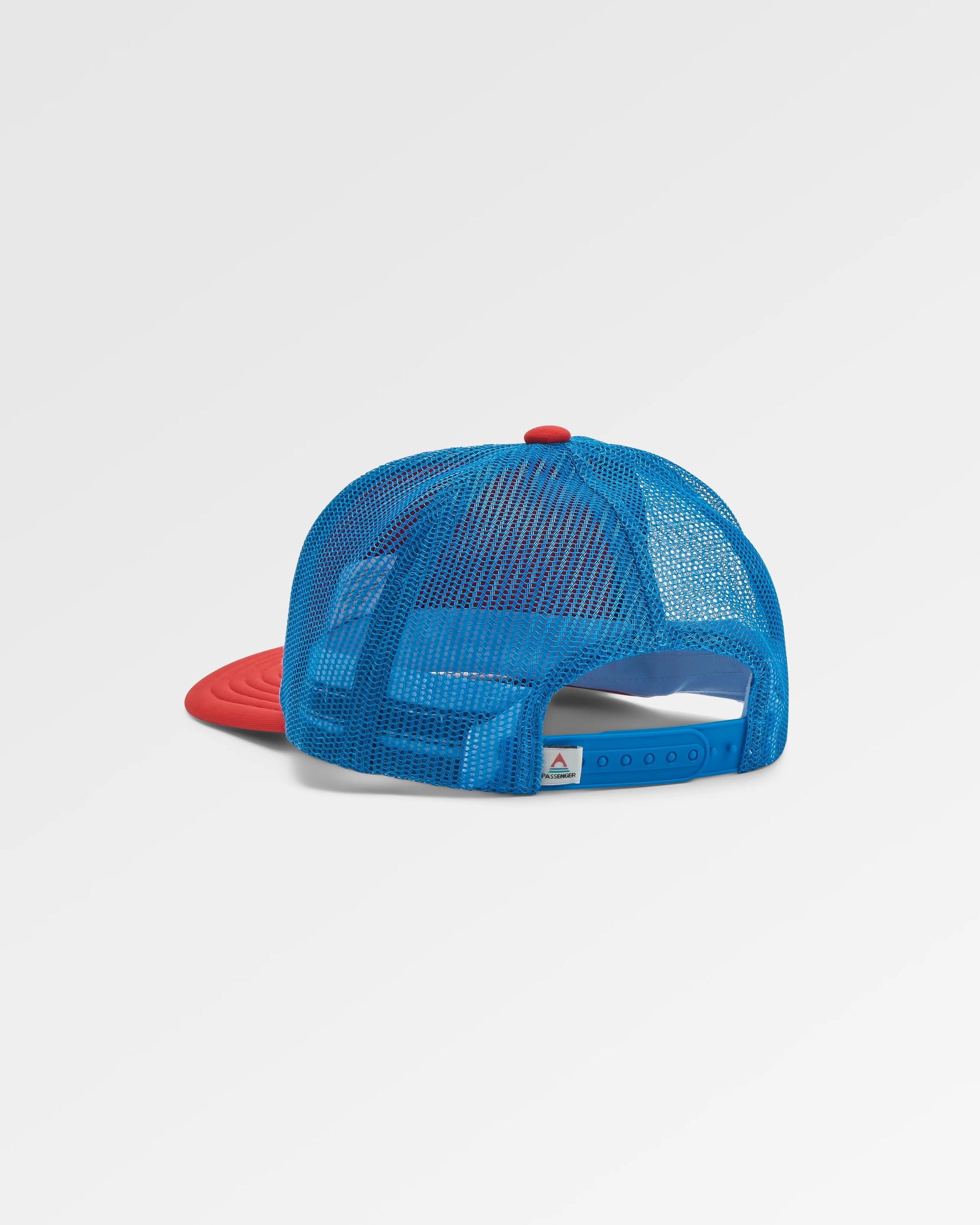 Escapism Snapback Trucker Cap - Moonlight Blue/Red Spice - Flatlay