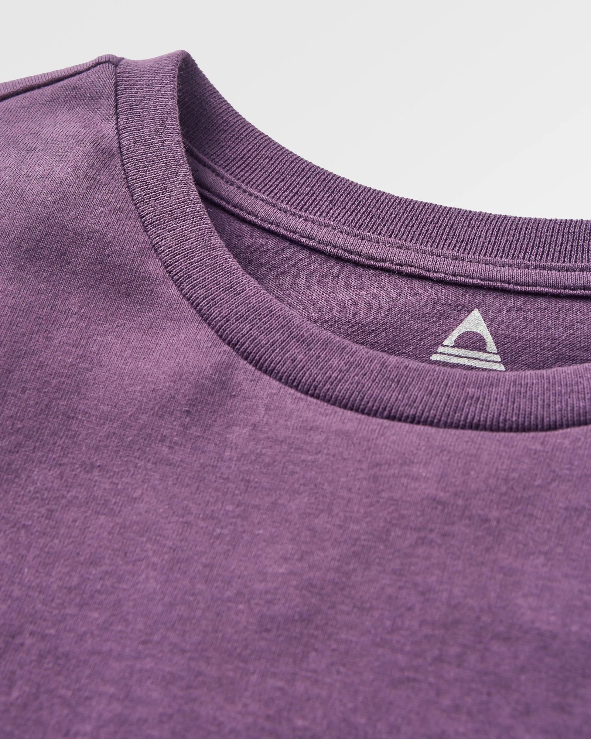 Open Road Recycled Cotton T-Shirt - Deep Plum