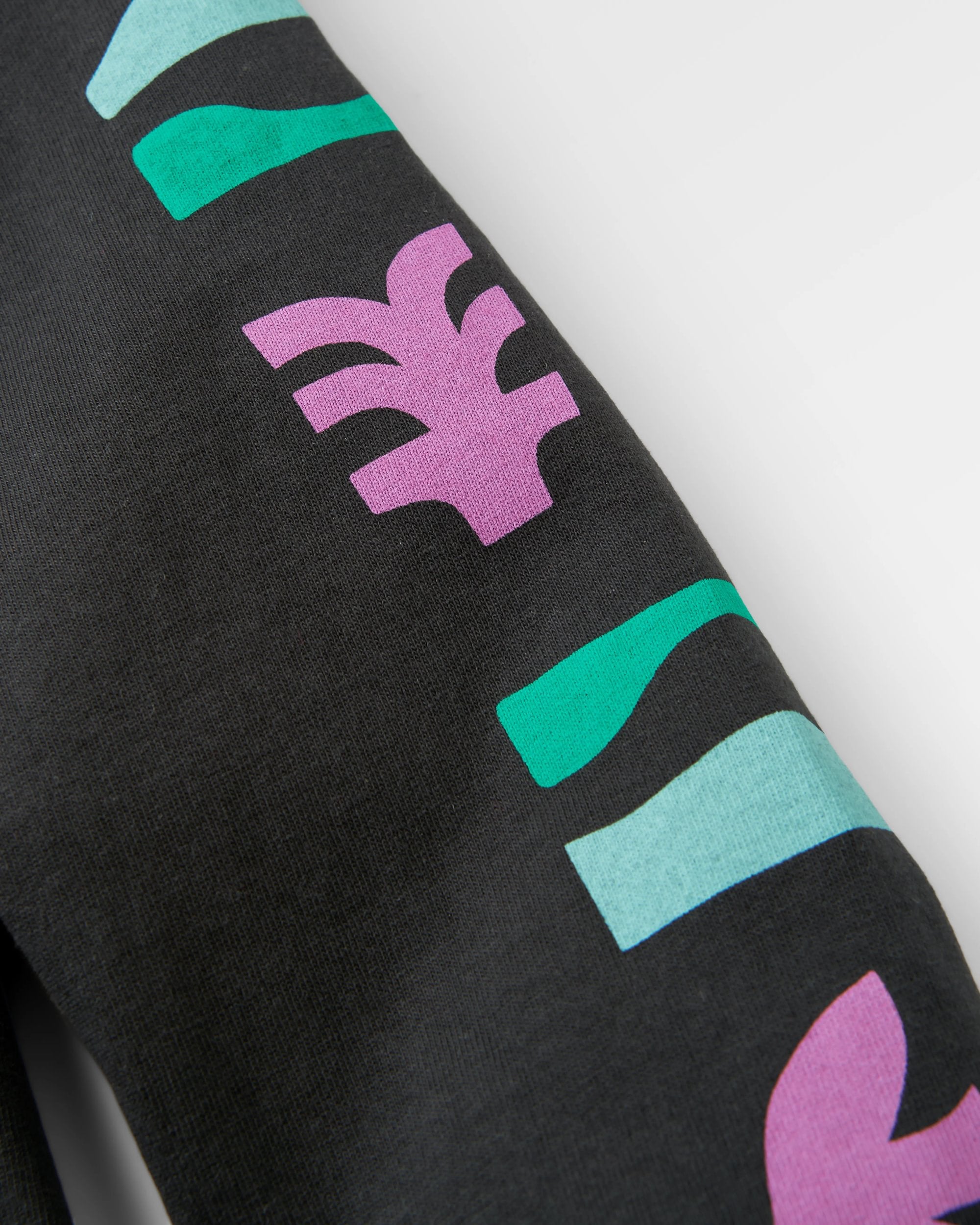 Papercut Recycled Cotton LS T-Shirt - Black - Flatlay