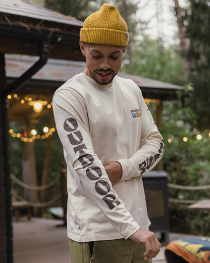 Patches Recycled Cotton LS T-Shirt - Birch - Lifestyle