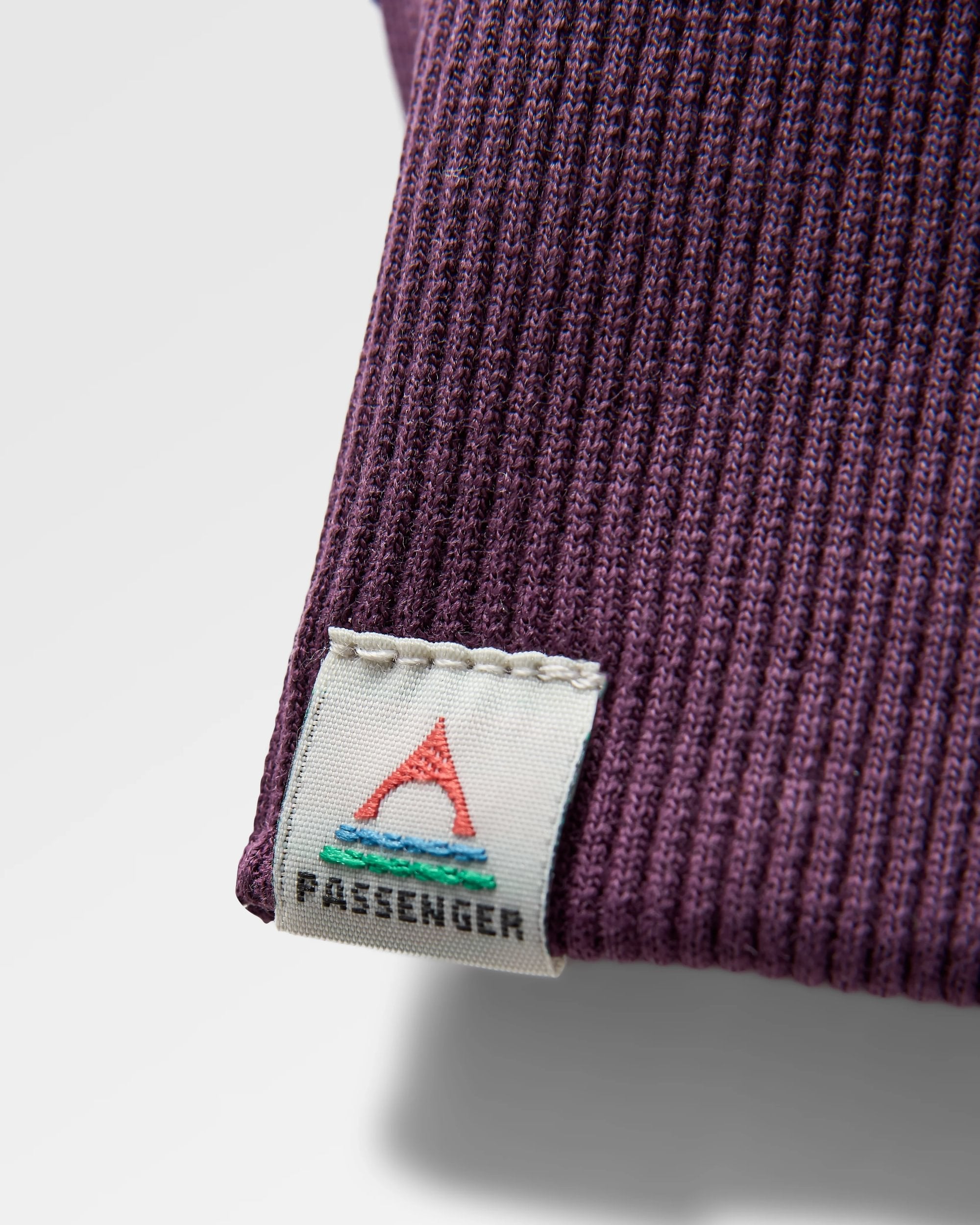 Yuca Organic Cotton Hoodie - Deep Plum - Flatlay