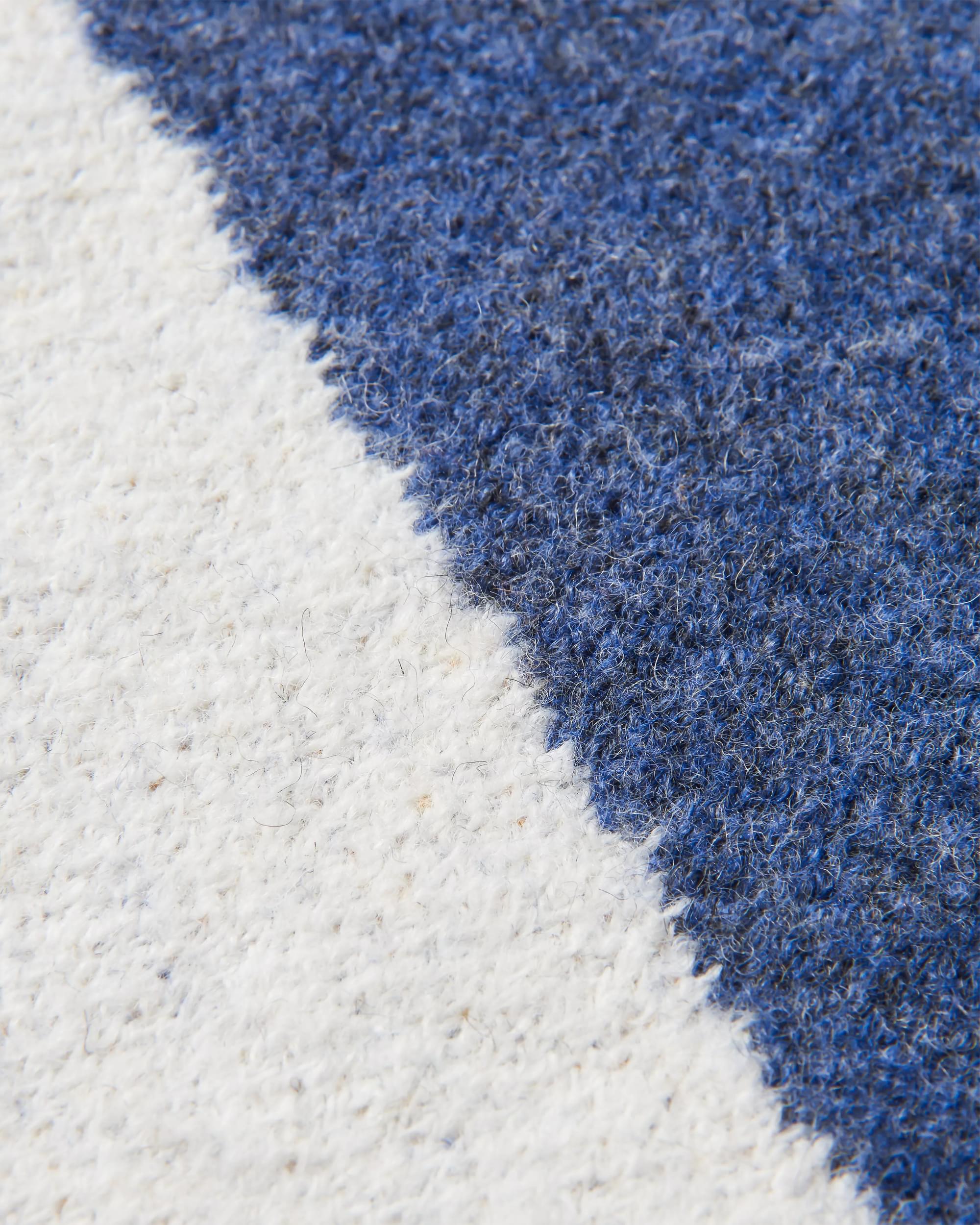 Vista Recycled Knitted Cardigan - Dark Denim - Flatlay