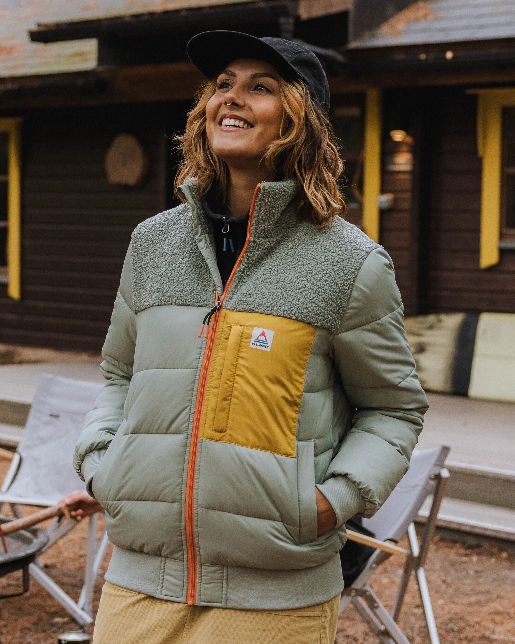 Inspire Recycled Insulated Jacket - Pistachio - Lifestyle