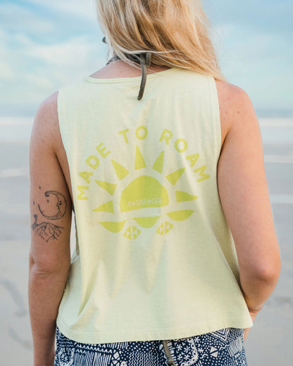 Sunburst Organic Vest - Soft Lime Juice