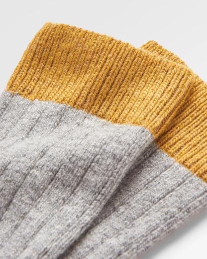 Noosa Recycled Crew Socks - Grey Marl