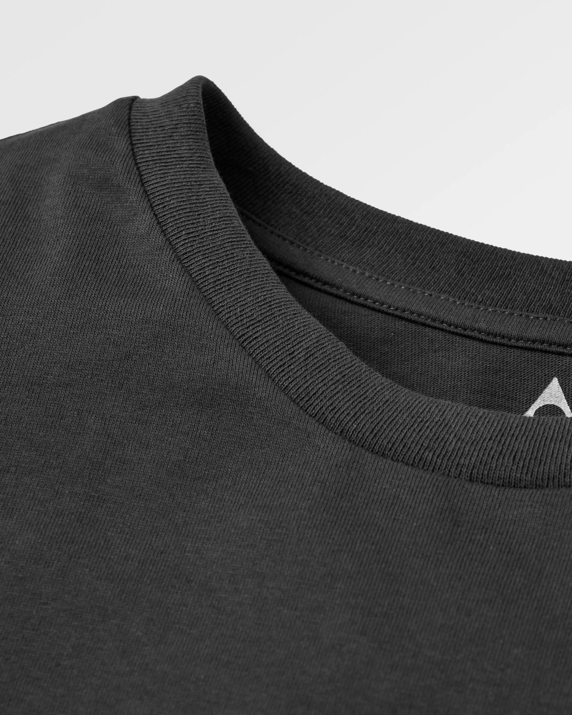Classic Logo Recycled Cotton LS T-Shirt - Black - Flatlay