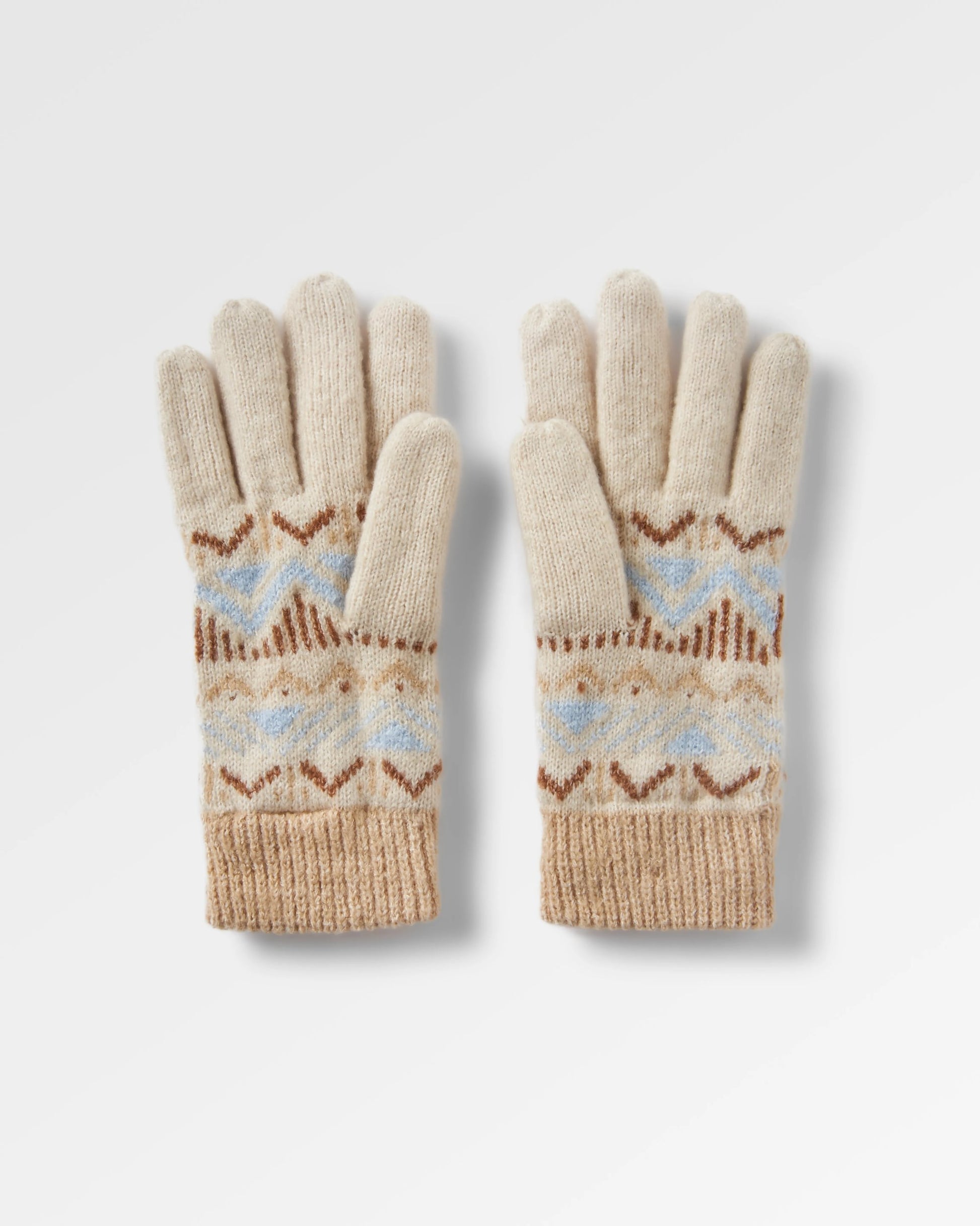 Nettle Recycled Knitted Gloves - Birch