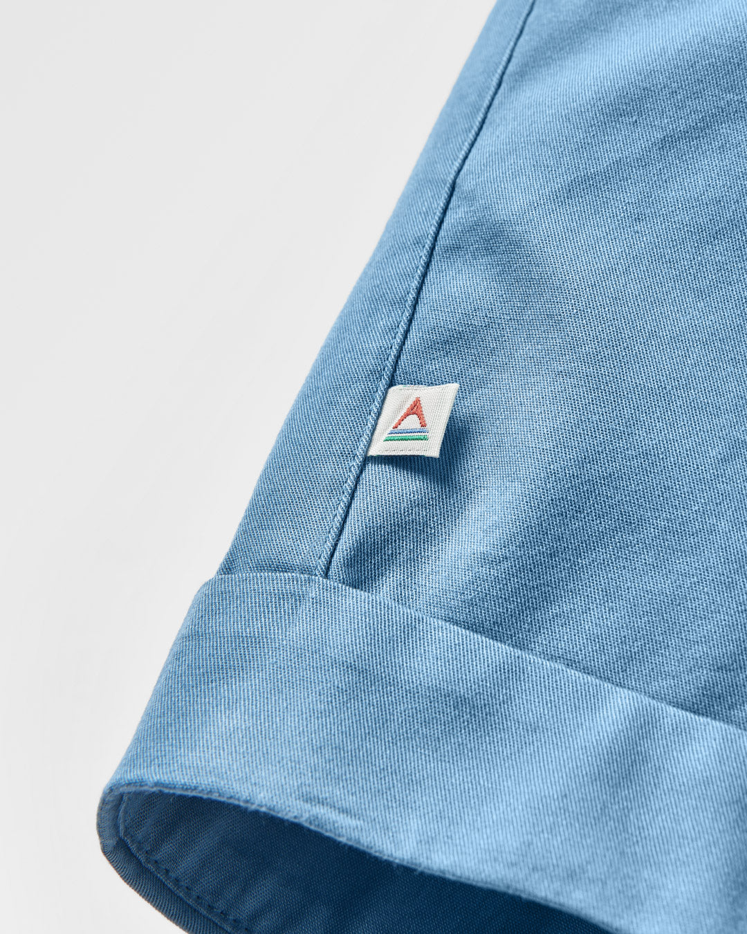 Santosa Twill Short - Blue Shadow - Flatlay