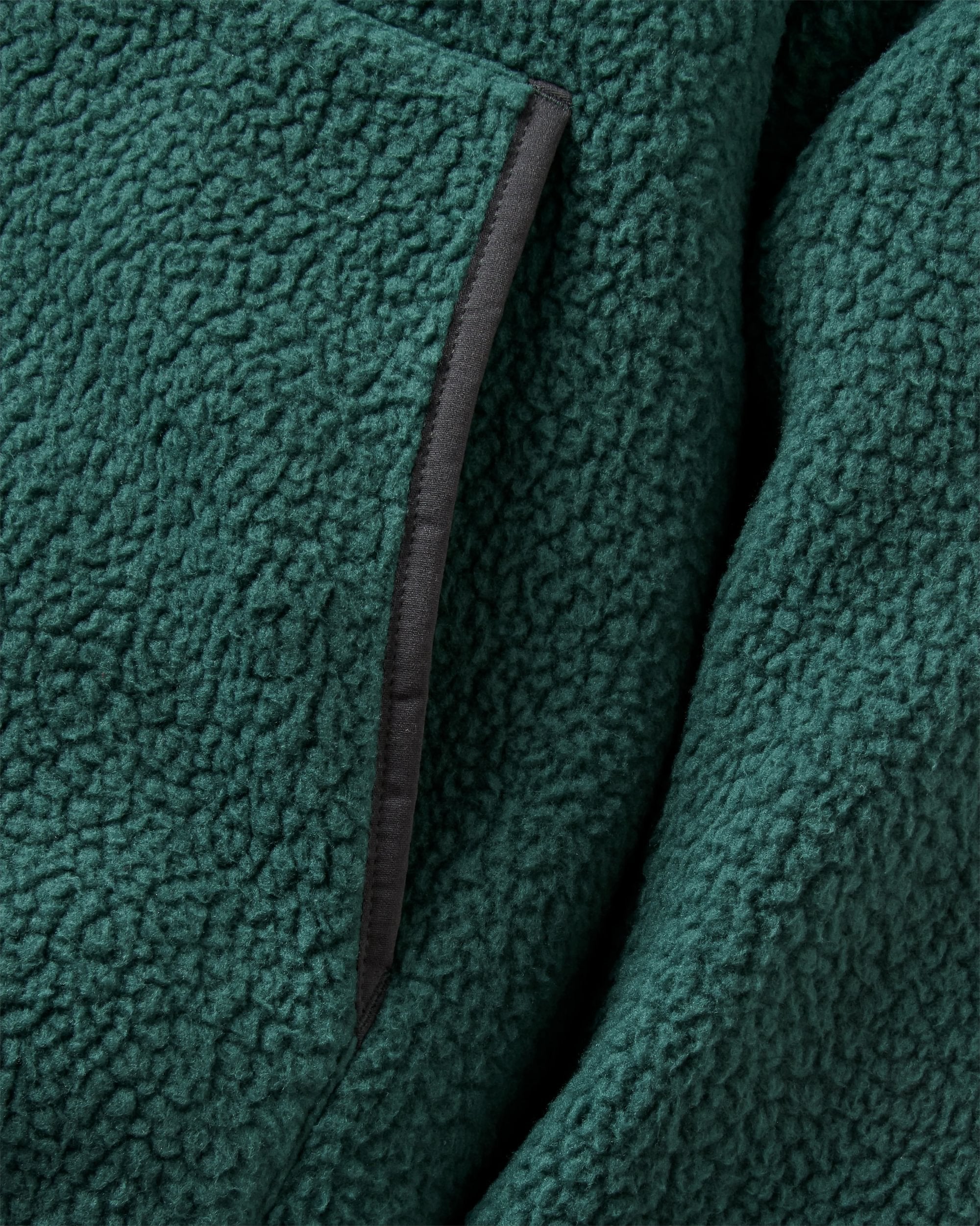 Reconnect Recycled Sherpa Fleece - Dark Fern  - Flatlay