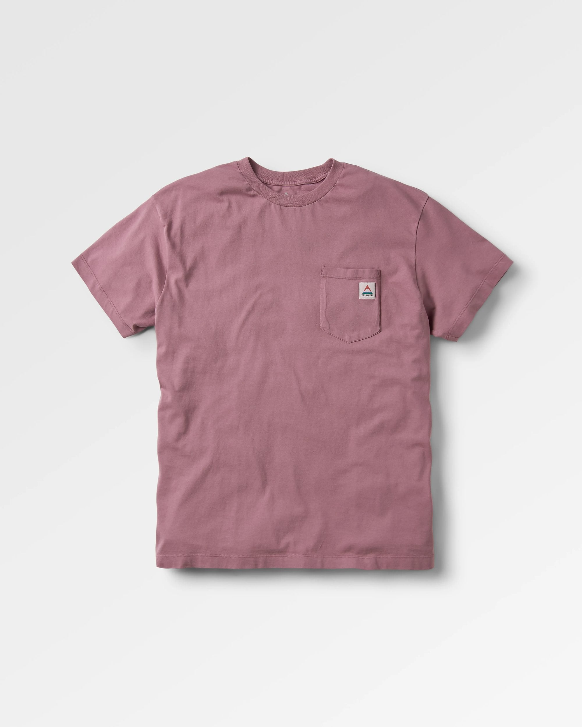 Heritage Recycled Relaxed Fit T-Shirt - Grape - Flatlay