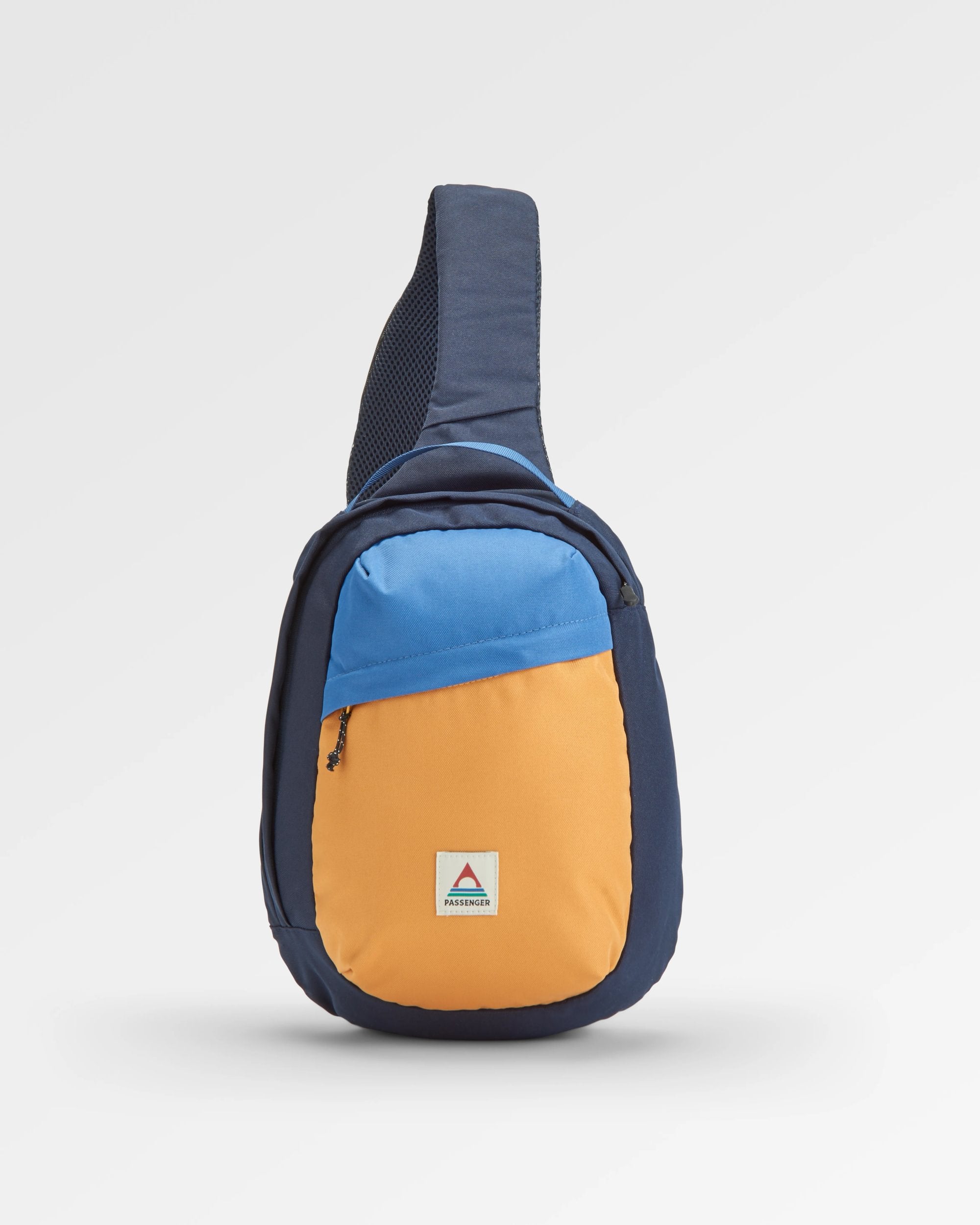 Boondocker Recycled Sling 8L - Honey/Dark Denim/Rich Navy - Flatlay