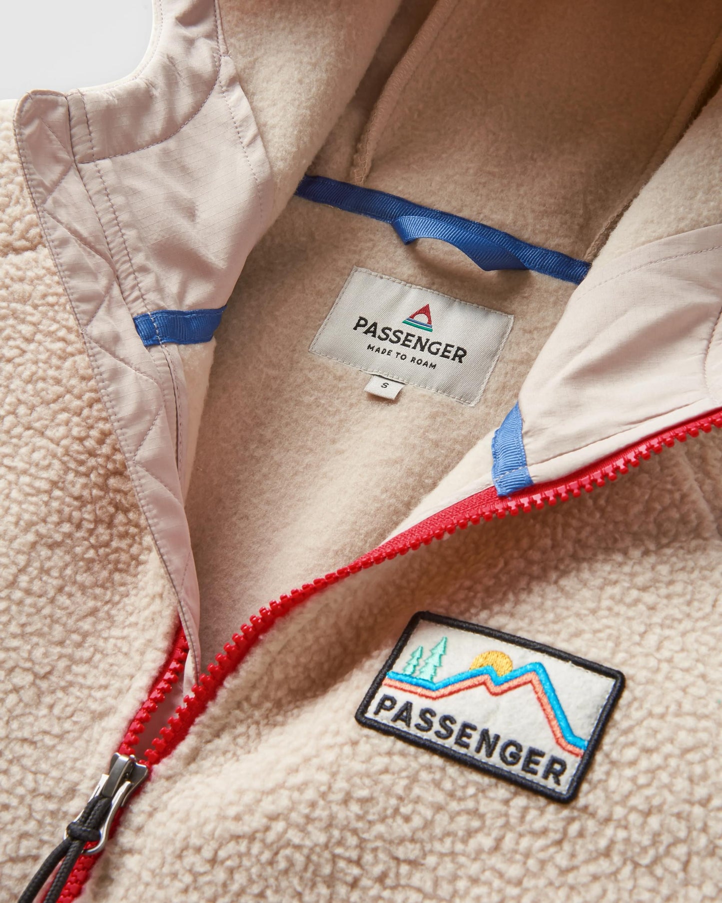 Maine 2.0 1/2 Zip Recycled Sherpa Fleece - Shell Pink