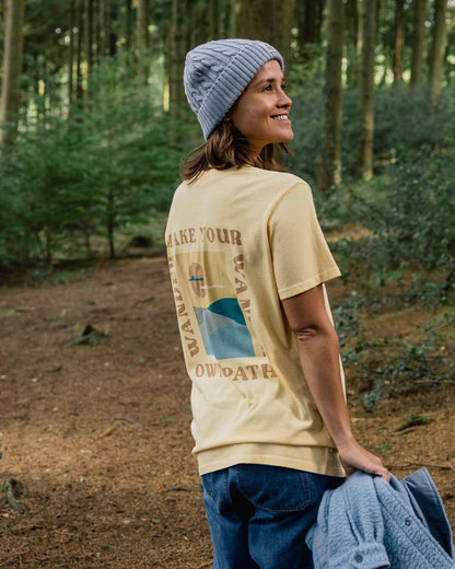 Dreamer Oversized Recycled Cotton T-Shirt - Golden Haze