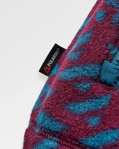 Dusk Polar Fleece - Diagonal Geo Fig - Flatlay