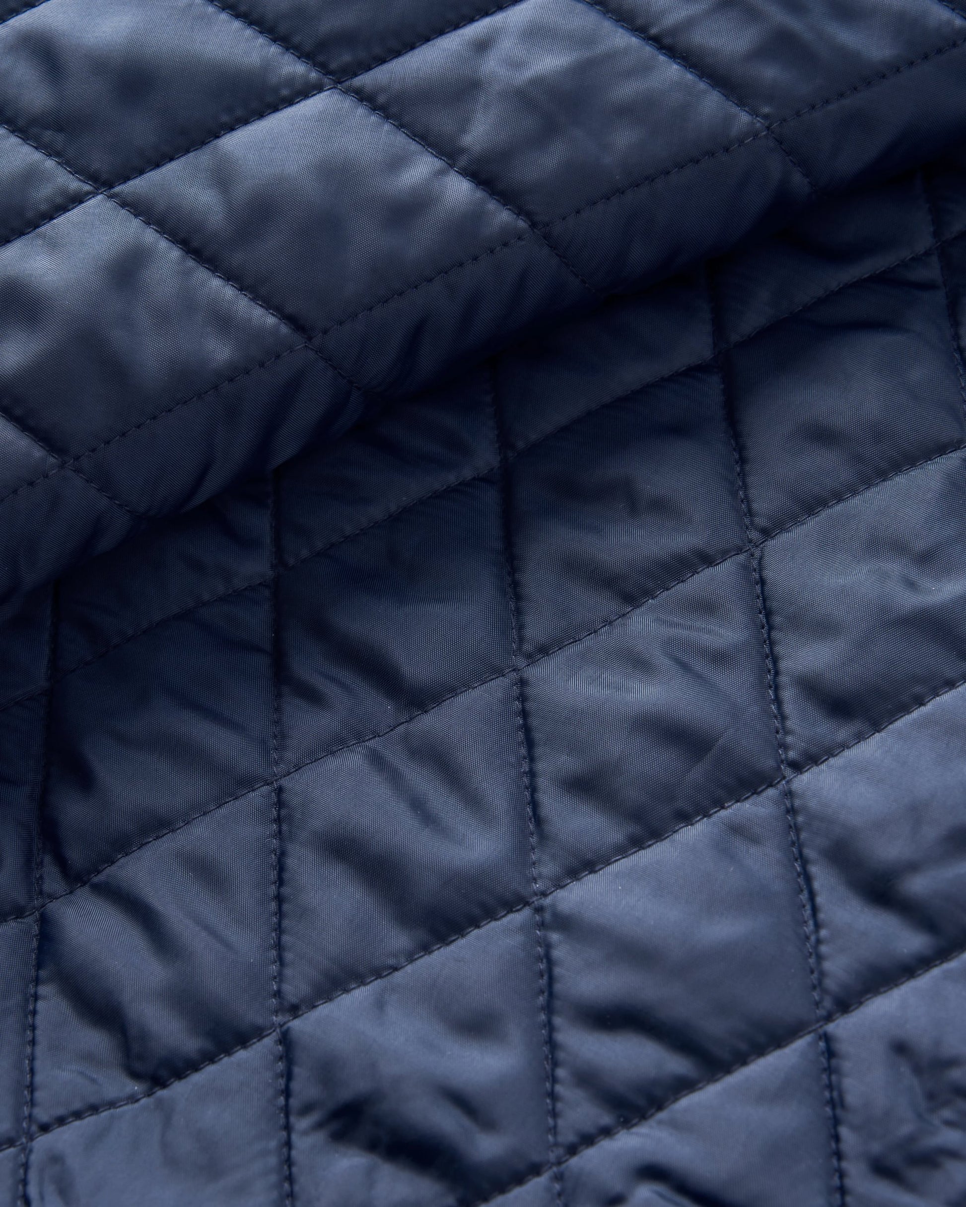 Falcon Organic Cotton Jacket - Tidal Blue Check  - Flatlay