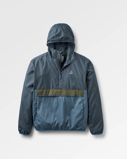 Gusto Recycled Windshell Anorak - Charcoal/Storm Grey