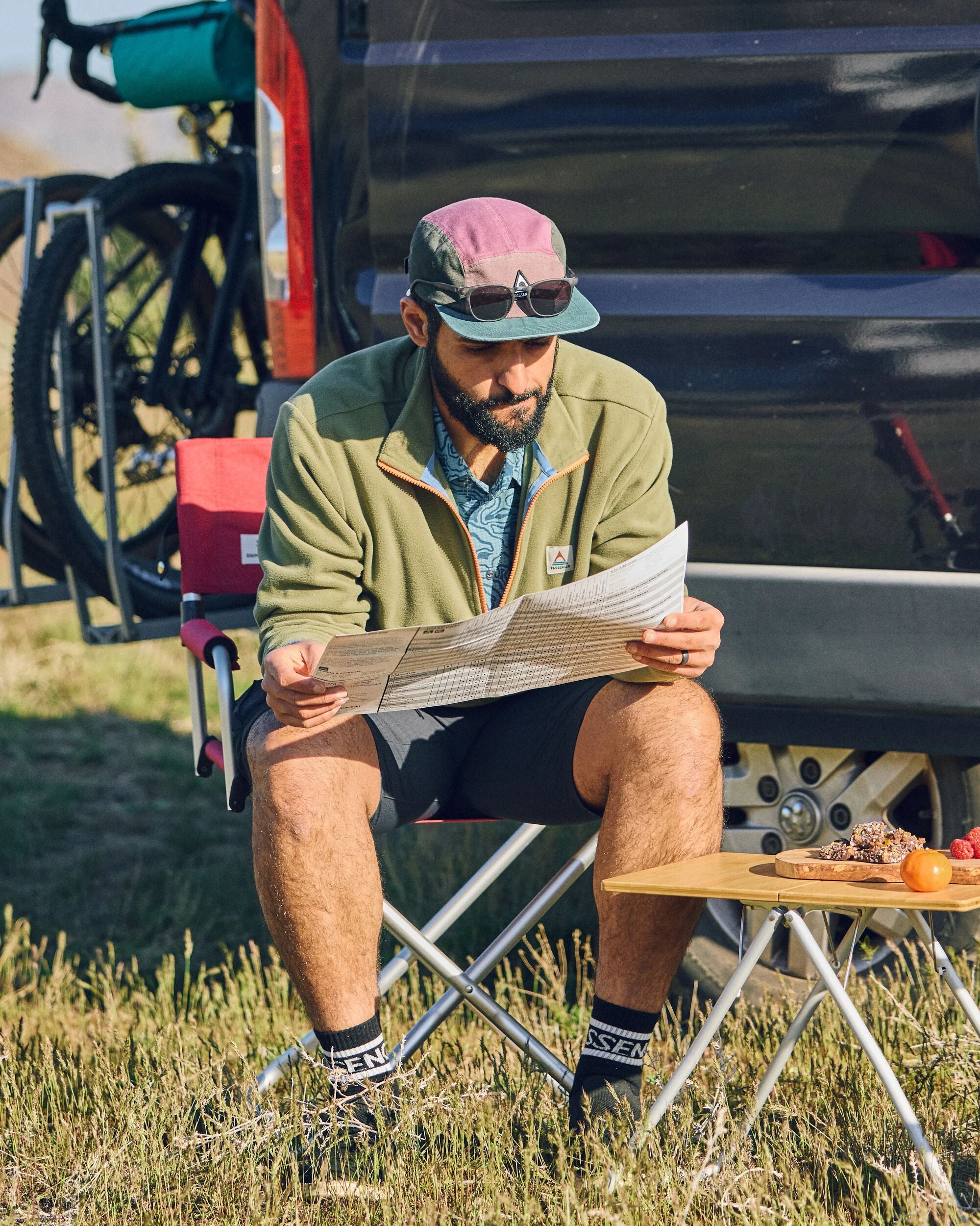 Switchback Recycled Micro Polartec® Fleece - Khaki - Lifestyle