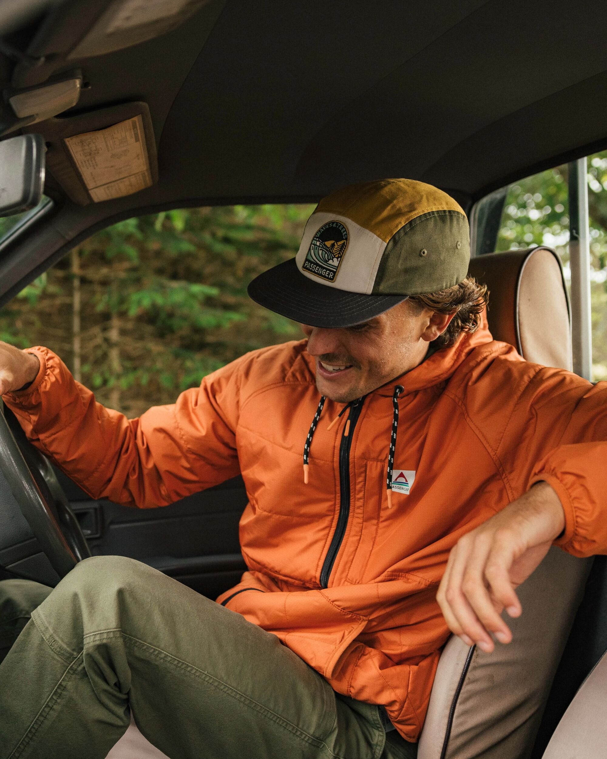 Dylan Recycled Insulated Full Zip Jacket - Burnt Orange - Lifestyle