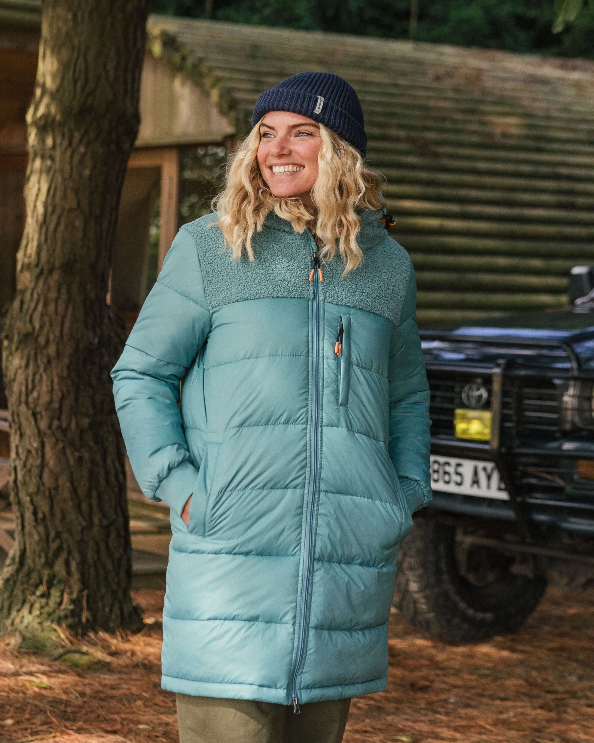 Elowen Hooded Recycled Insulated Jacket - Arctic - Lifestyle