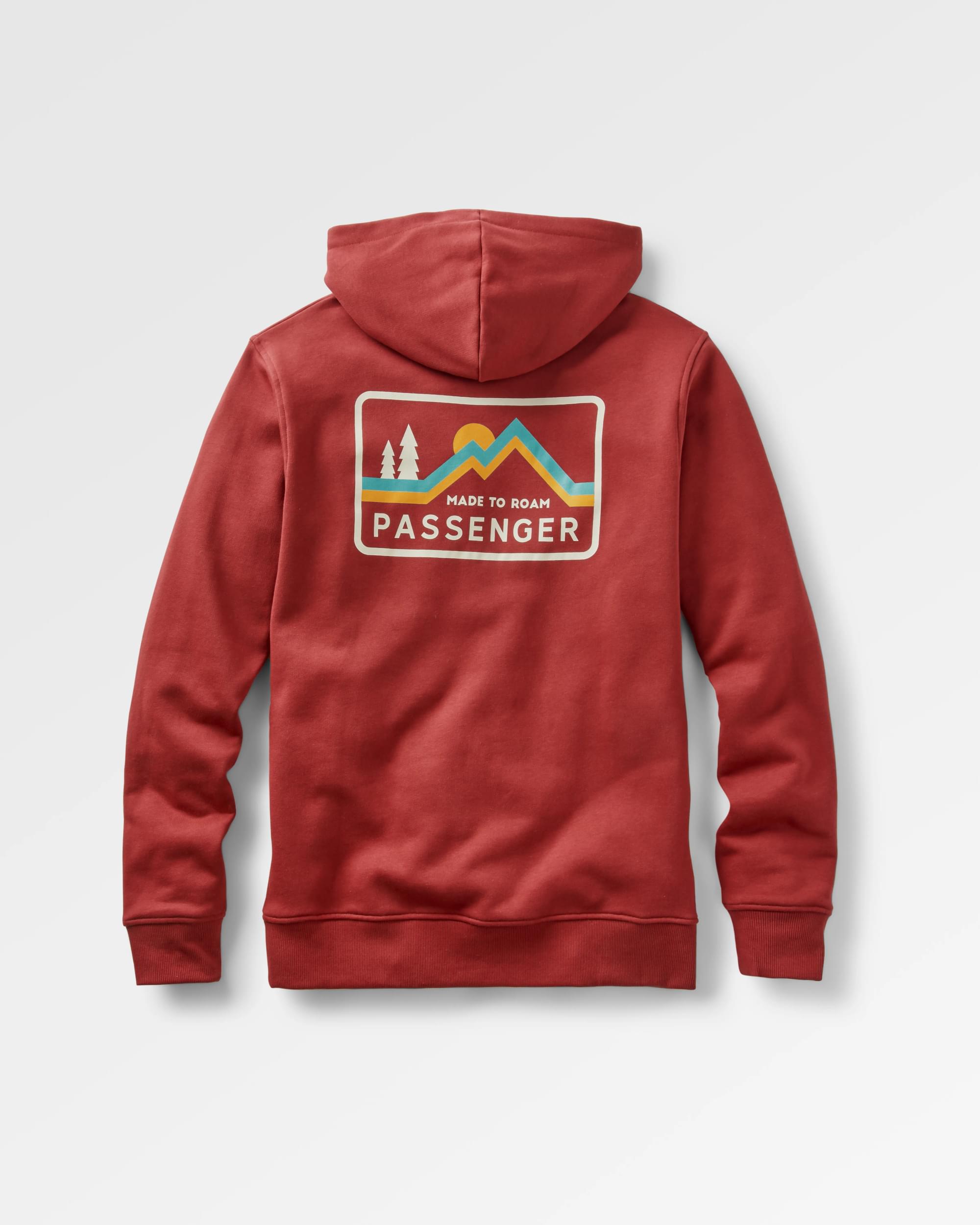 Made To Roam Hoodie - Forest Berry - Flatlay