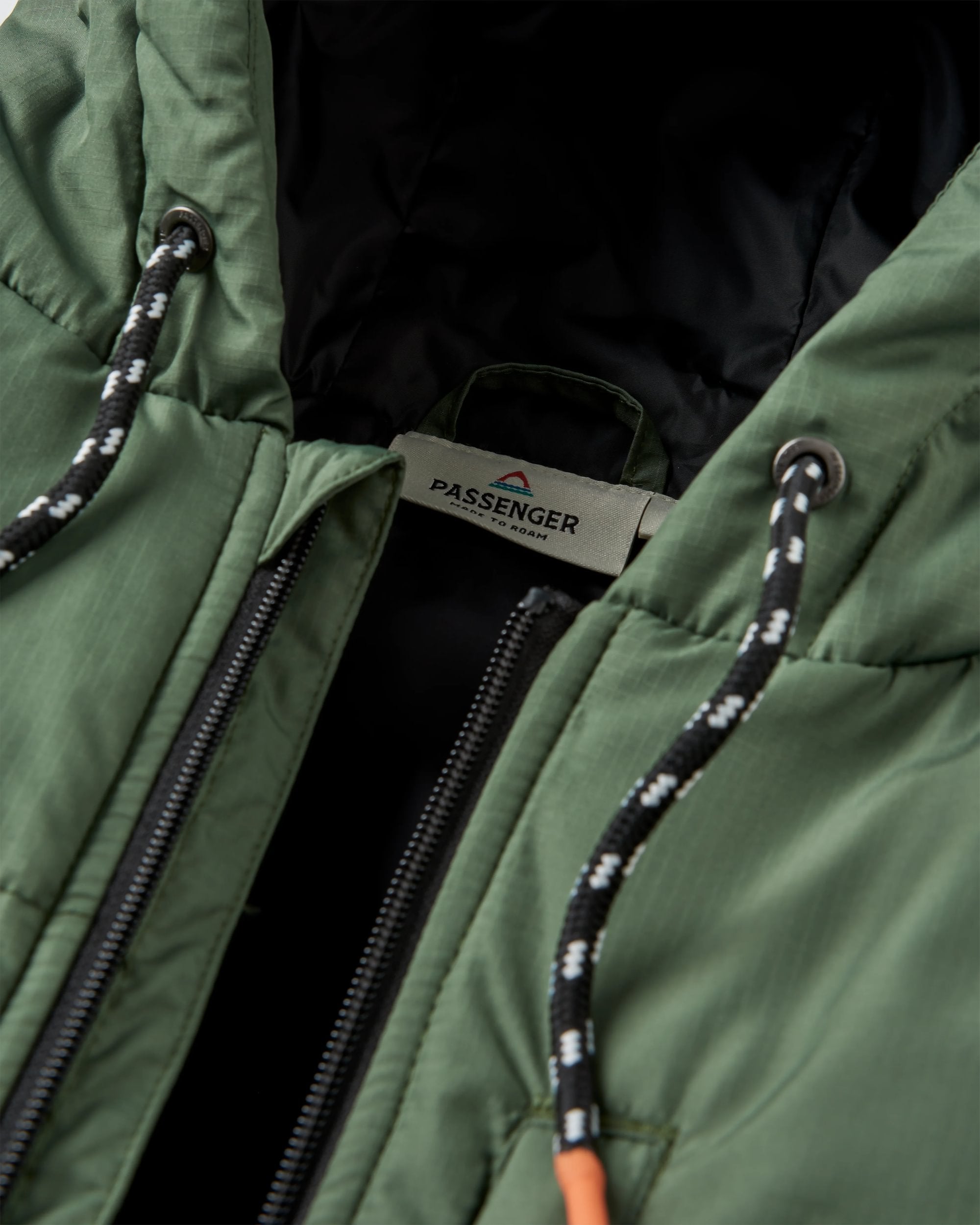 Dylan Recycled Insulated Full Zip Jacket - Wild Green - Flatlay