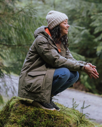 Alaska Recycled Insulated Parka - Dusty Olive - Lifestyle