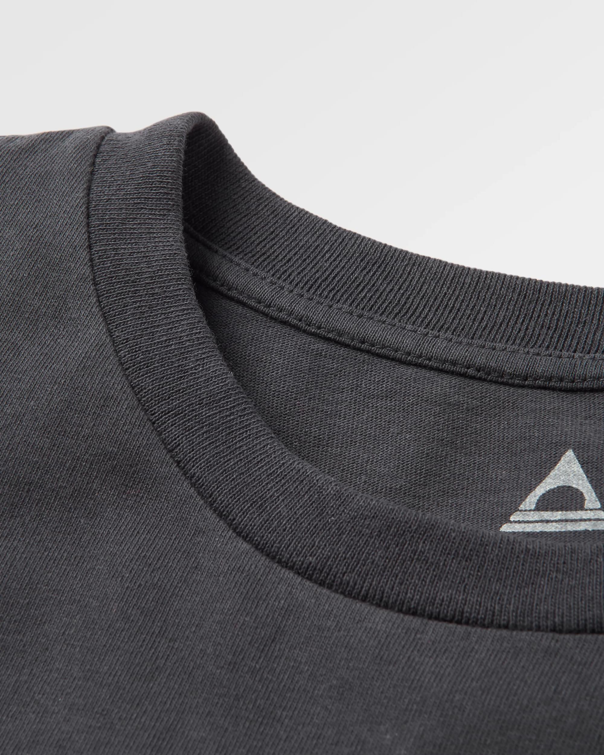 Discovery Rolled Sleeve T-Shirt - Black - Flatlay