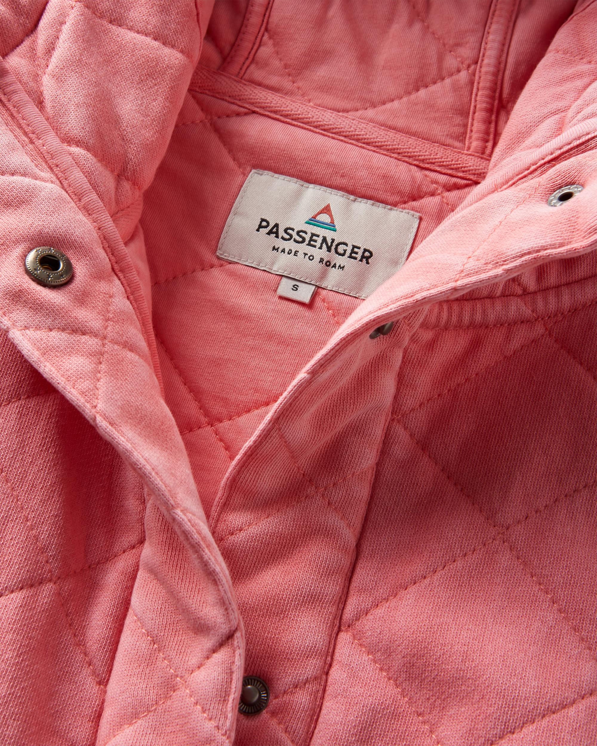Clementine Recycled Quilted Vest - Shell Pink - Flatlay