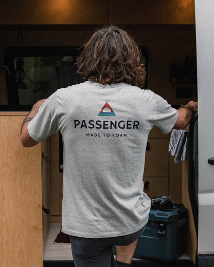 Passenger Recycled Cotton T-Shirt - Grey Marl - Lifestyle