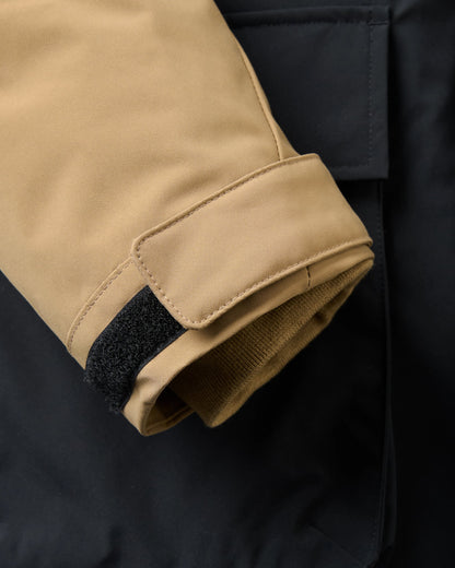 Baltic Recycled Insulated Parka - Caramel/Black - Flatlay