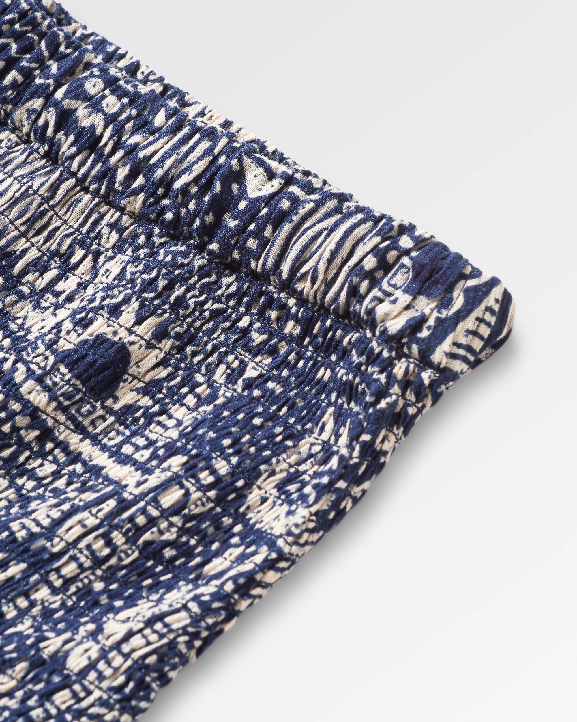 Daylily Loose Trouser - Vintage Patchwork Navy - Flatlay