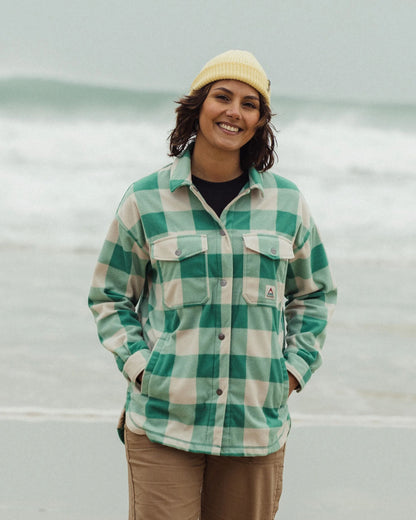 East Recycled Polar Fleece Shirt - Greenlake Buffalo Check