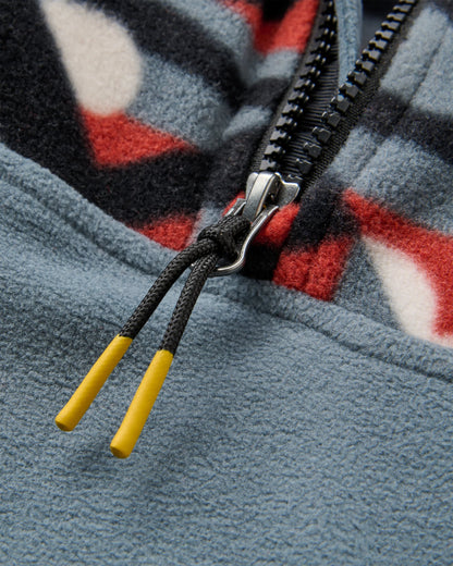 Set Off Recycled Polar 1/4 Zip Fleece 2.0 - Views Storm Grey - Flatlay