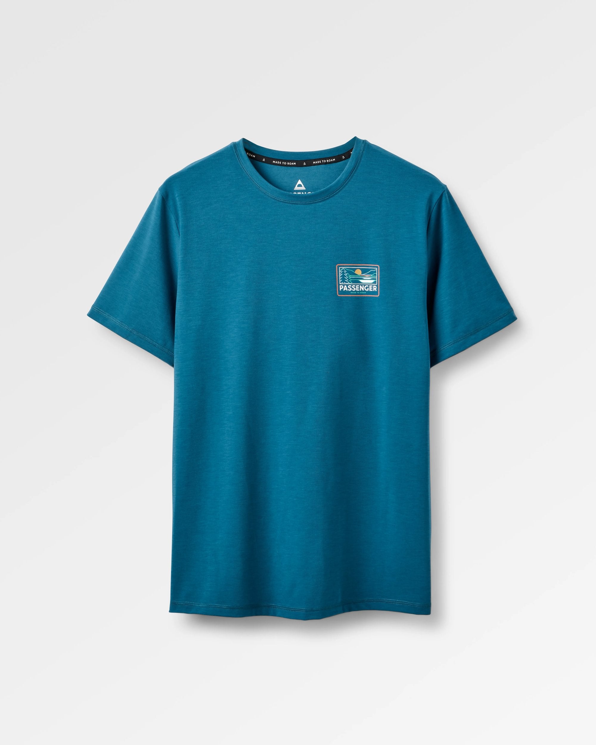 Roamer Men's Drirelease® Active T-Shirt - Tidal Blue - Flatlay